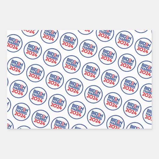 Biden Harris 2024 Geschenkpapier Set (Vorderseite)