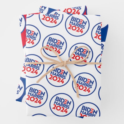 Biden Harris 2024 Geschenkpapier Set (Beispiel)