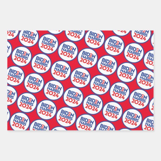 Biden Harris 2024 Geschenkpapier Set (Vorderseite 3)