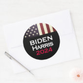 BIDEN HARRIS 2024 Große Kampagne Runder Aufkleber (Umschlag)