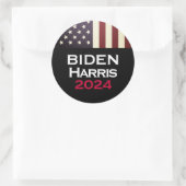 BIDEN HARRIS 2024 Große Kampagne Runder Aufkleber (Tasche)