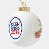 Biden Harris 2024 Keramik Kugel-Ornament (Rechts)