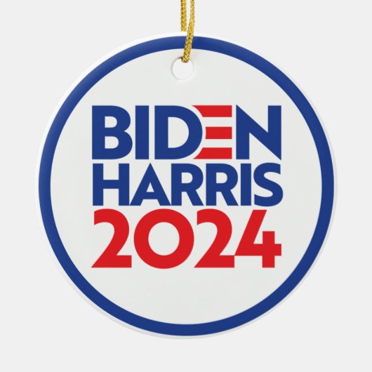 Biden Harris 2024 Keramik Ornament (Vorne)
