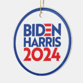 Biden Harris 2024 Keramik Ornament (Links)