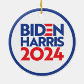 Biden Harris 2024 Keramik Ornament (Hinten)