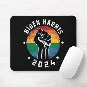Biden Harris 2024 LGBT Regenbogen Schwulenstolz Wa Mousepad