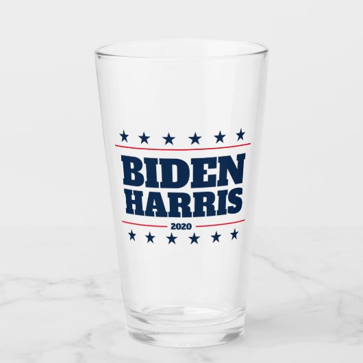 Biden Harris 2024 Party-Bier Glas (Vorderseite)