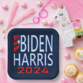 Biden Harris 2024 Präsidentschaftswahl Pappteller (Party)