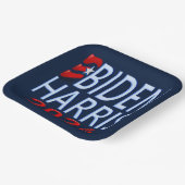 Biden Harris 2024 Präsidentschaftswahl Pappteller (Gewinkelt)