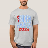 Biden Harris 2024 Präsidentschaftswahl T-Shirt (Vorderseite)