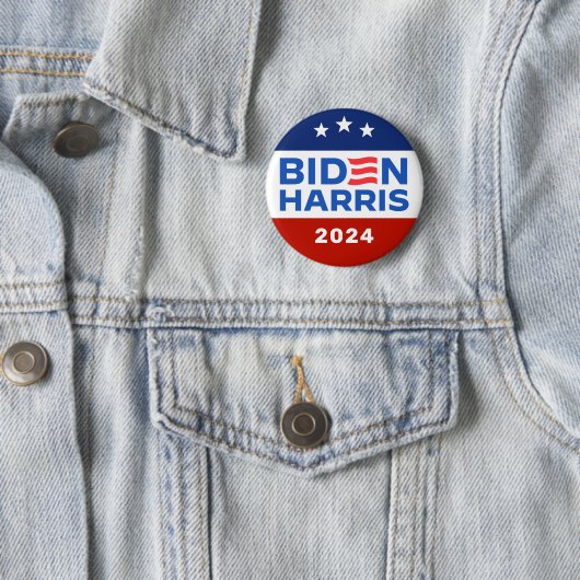 Biden Harris 2024 Präsidentschaftswahlkampagne Button (Beispiel)
