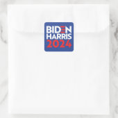 Biden Harris 2024 Quadratischer Aufkleber (Tasche)