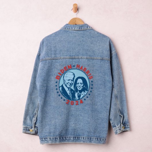 Biden Harris 2024 Retro Jeansjacke (Hangar)