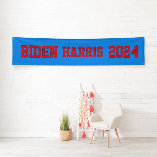 Biden Harris 2024 rot und blau Banner (Insitu)