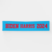 Biden Harris 2024 rot und blau Banner (Horizontal)