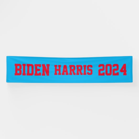 Biden Harris 2024 rot und blau Banner (Horizontal)