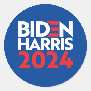 BIDEN HARRIS 2024 RUNDER AUFKLEBER
