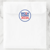 BIDEN HARRIS 2024 RUNDER AUFKLEBER (Tasche)
