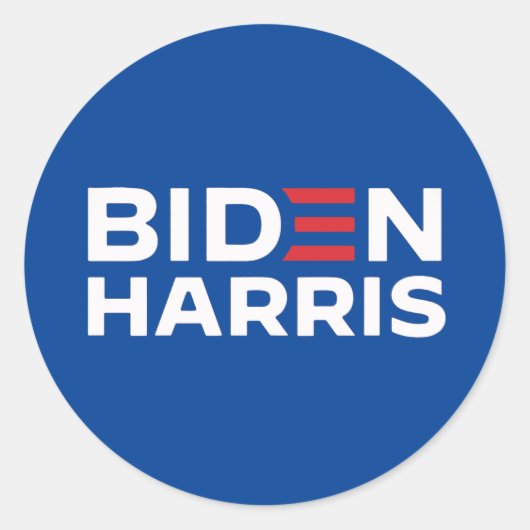 BIDEN HARRIS 2024 RUNDER AUFKLEBER (Vorderseite)