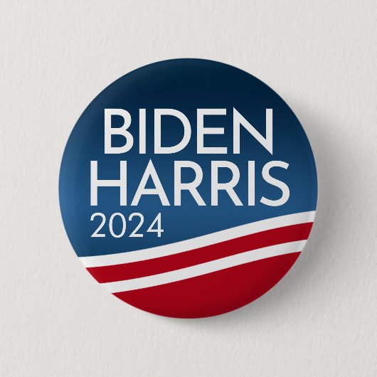 Biden Harris 2024 - Schaltfläche für modernes Well Button (Vorderseite)