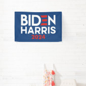 Biden Harris 2024 star - Red White Blue Banner (InSitu)