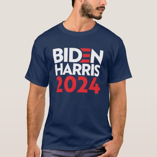 BIDEN HARRIS 2024 T-Shirt (Vorderseite)