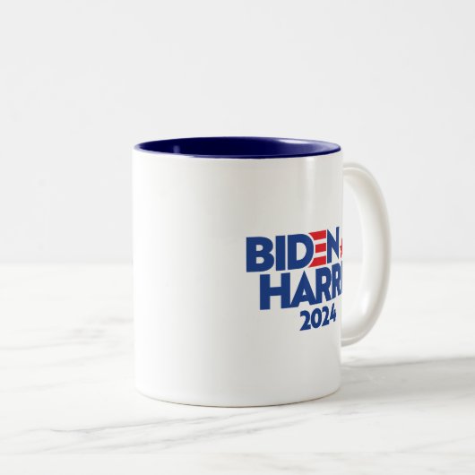 BIDEN HARRIS 2024 T - Shirt Car Magnet Kaffee Tass Zweifarbige Tasse (VorderseiteRechts)