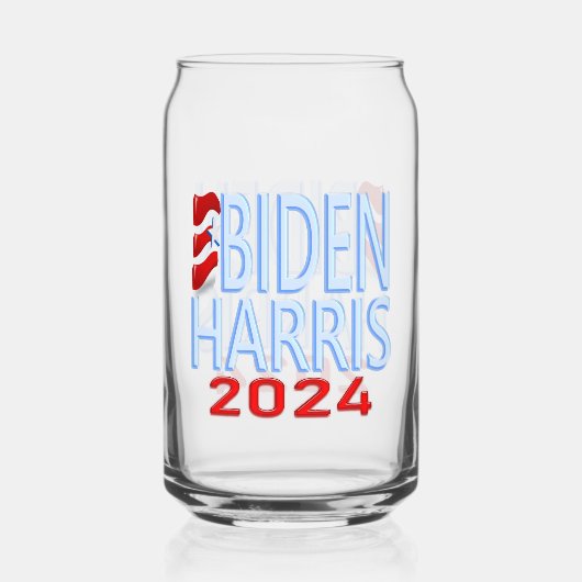 Biden Harris 2024 Trinkbehälter Set Dosenglas (Vorderseite)