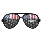 BIDEN HARRIS 2024 USA Flag Party Aviators Partybrille (Vorderseite)