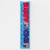 Biden Harris 2024 Votum gegen Rassismus Banner (Vertikal)