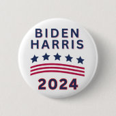 Biden Harris 2024 Wahl Button (Vorderseite)