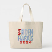 Biden Harris 2024 Wahl Jumbo Große Tote Tasche (Rückseite)