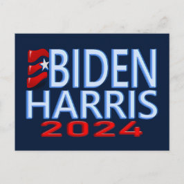 Biden Harris 2024 Wahl Postkarte