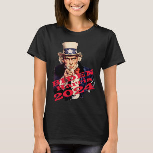 Biden Harris 2024 Wähle Blau Demokratisches Ticket T-Shirt