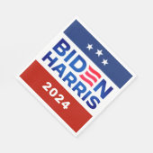 Biden Harris 2024 Wahlkampagne Papier Napkin Serviette (Ecke)