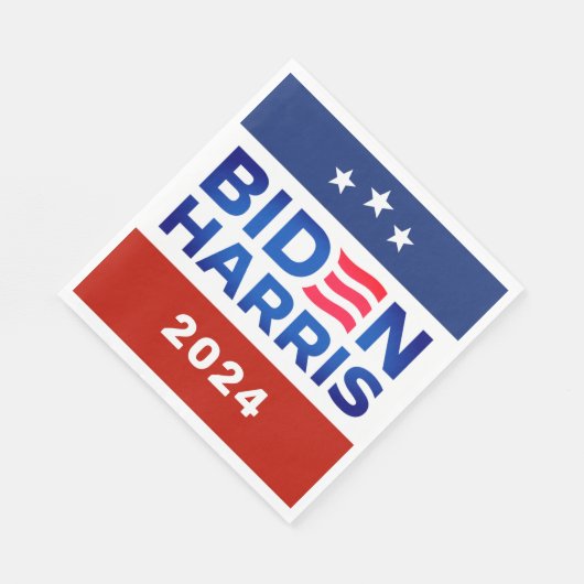 Biden Harris 2024 Wahlkampagne Papier Napkin Serviette (Ecke)