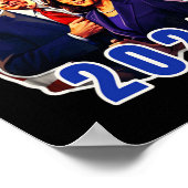 Biden Harris American Flag Wahl 2024 Poster (Ecke)