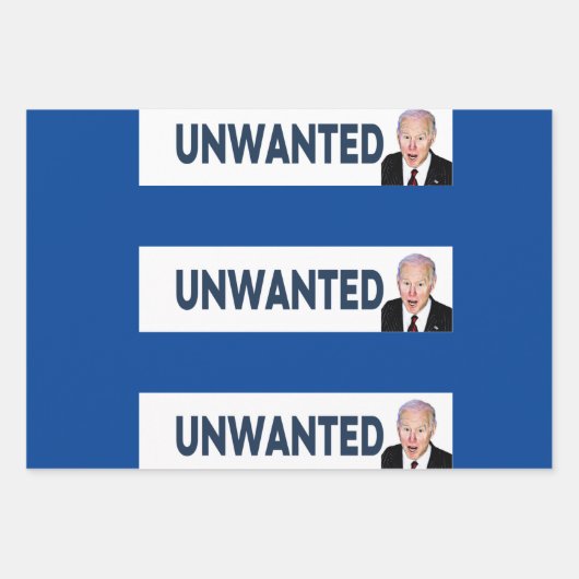 Biden Harris America's Most Unwant Anti-3-Stile Geschenkpapier Set (Vorderseite 3)