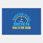 Biden Harris America's Most Unwant Anti-3-Stile Geschenkpapier Set (Vorderseite 2)