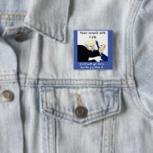 Biden Harris Anti Trump debattieren über politisch Button (Beispiel)