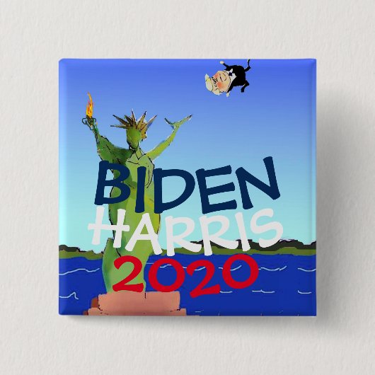 Biden Harris Anti-Trump-Wählerdemokratin 2020 Button (Vorderseite)