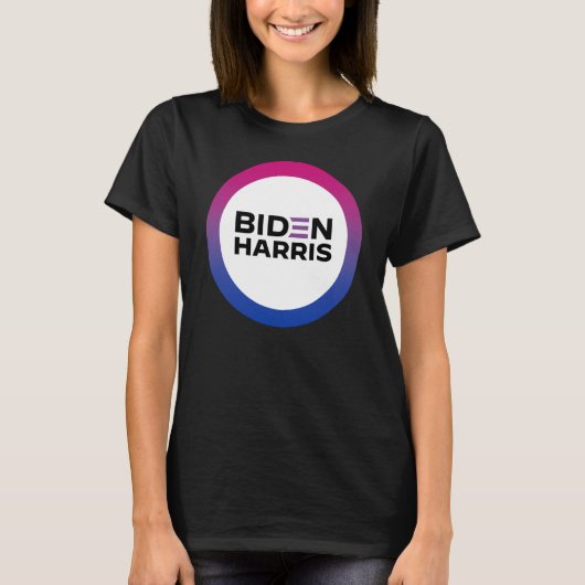 Biden Harris Bisexual Pride T - Shirt (Vorderseite)