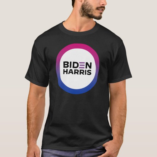 Biden Harris Bisexual Pride T - Shirt (Vorderseite)