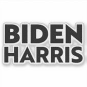 "Biden Harris" Black Aufkleber (Vorderseite)