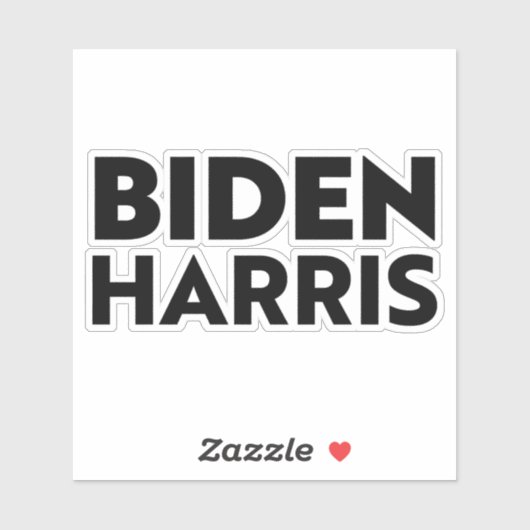 "Biden Harris" Black Aufkleber (Blatt)