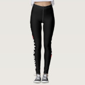 Biden/Harris Black/White Leggings (Vorderseite)