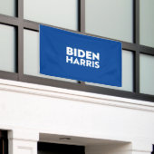 Biden Harris, blau weiß Banner (Äußeres Gebäude)
