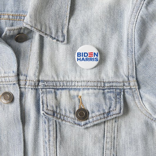 Biden Harris Blue Button (Beispiel)