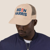 Biden / Harris Blue Logo Khaki Truckerkappe (Beispiel)