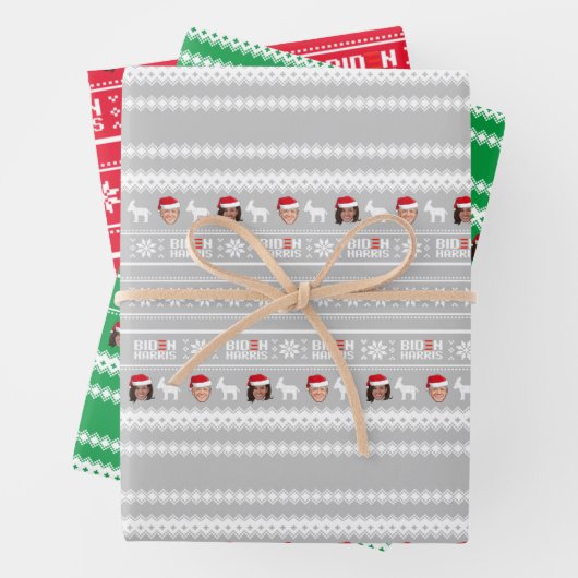 Biden Harris Christmas Geschenkpapier Set (Beispiel)